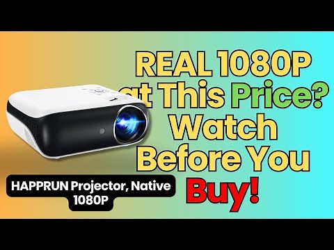 HAPPRUN Native 1080P Bluetooth Projector Review – Is It Worth It - Cheap Projector For Home Cinema