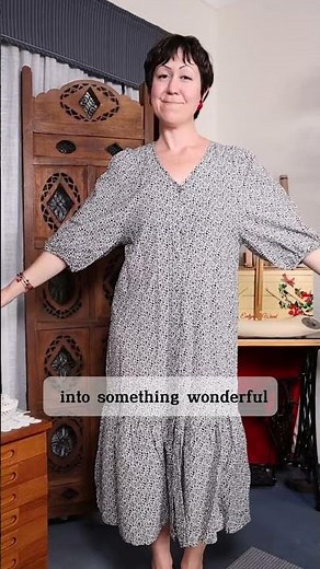 DIY → Thrifted Dress Refashion!