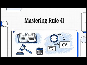 RULE 41: APPEAL FROM THE REGIONAL TRIAL COURTS