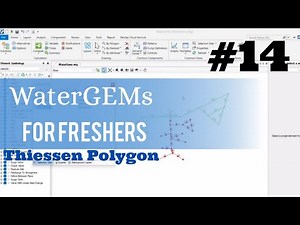Thiessen polygon in WaterGEMs l Bentley l #beginners #engineering