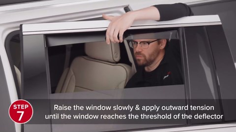 WeatherTech Custom Fit Side Window Deflectors for Mercedes Metris - (80939), Front Pair - Dark Tint