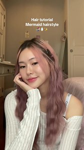 Mermaid hair tutorial🧜🏻‍♀️🪞✨ #hair #hairtutorial #tutorial #hairstyle #fyp