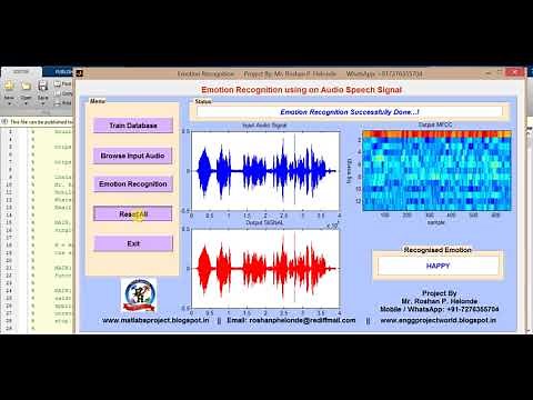 Audio Emotion Recognition using Matlab Project with Source Code