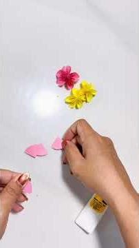 DIY How to make Cherry Blossoms | Paper Craft #diy #colourpapercraft #homemadepapercraft #paper
