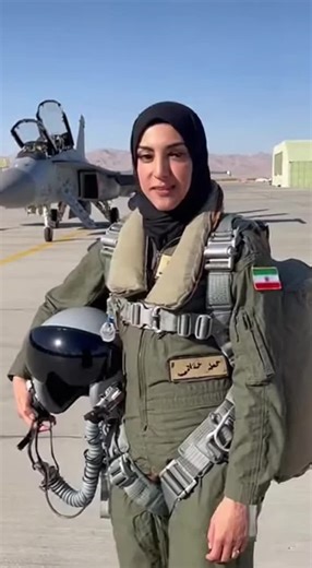 Iranian Female Pilot's Parachuting Adventure