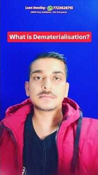 What is Dematerialisation? | Dematerialisation kya hota hai ?