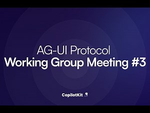 AG-UI Workshop Featuring Mastra