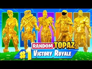 The *RANDOM* GOLD TOPAZ Challenge in Fortnite!