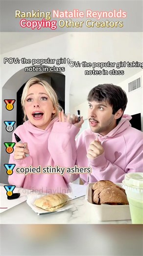 Ranking Natalie Reynolds Copying Other Creators.Can you see the difference?#NatalieReynolds#ranking