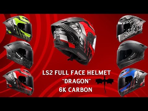 LS2 Dragon Full Face 6K Carbon Helmet Comprehensive Preview | Liner & Visor Removal & Installation