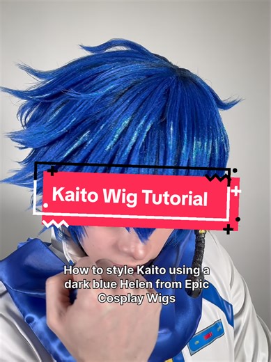 Wig tutorial step by step ！#epiccosplaywigs #cosplaywig #wigstyling #wigtutorial #kaito Thank you @Oracle Sen Cosplay