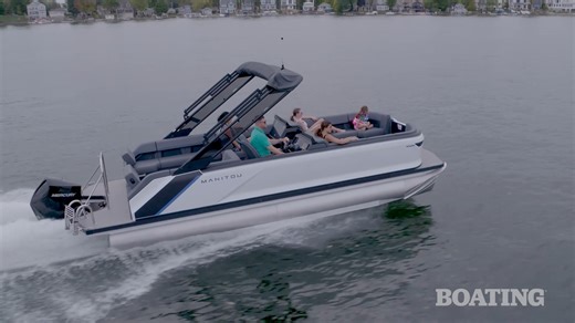 36 reactions | The Explore 24 offers a plush ride. See the advancements in design, construction, and appearance in our full review. Watch more: https://www.boatingmag.com/boats/2024-manitou-explore-24-pbbg/ | Boating Magazine | Facebook