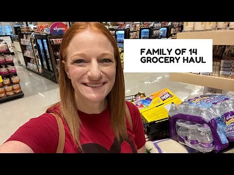 FAMILY OF 14 GROCERY HAUL