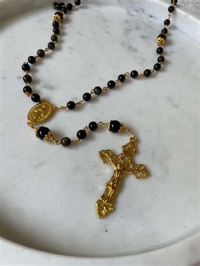 Handmade Rosary - Catholic Prayer - Holy Rosary - Elegant Catholic Gift - Prayer Beads - Baptism - First Communion - Confirmation - Etsy