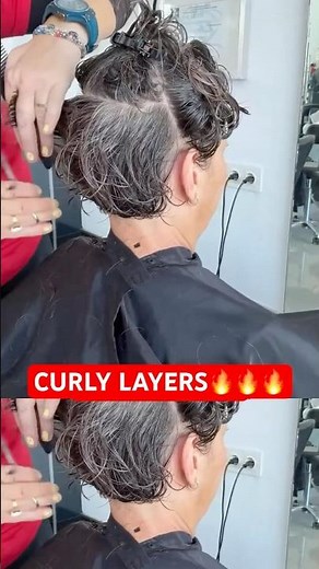 CURLY LAYERS BOB HAIRCUT: Complete Tutorial Linked Below! 🔥🔥🔥