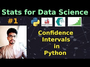 Confidence Intervals in python | Statistics Concept for Data Science and ML # 1 | UBprogrammer