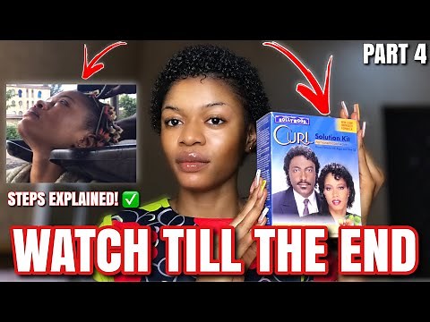 Watch how I transformed my short 4B hair to 3A hair with Hollywood Curl Kit + Processes involved! ✅