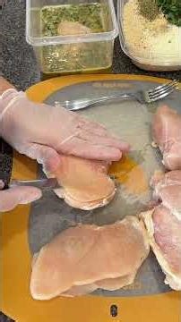 How to cut THIN Cutlets #chickencutlets