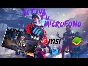 COMO ACTIVAR EL MICRÓFONO EN FREE FIRE PC *cualquier emulador* // DavidVS