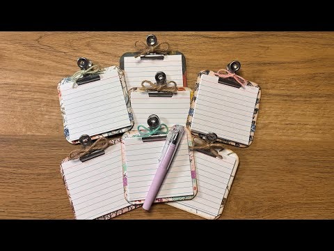 Mini Clipboard Tutorial Inspired by Covered by Grace Creations!