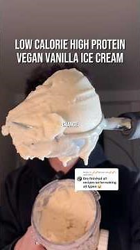 Vegan Vanilla Protein Ice Cream 🌱🍦