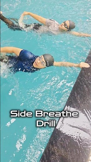 Side Breathing Practice for Swimming 🏊🏻 #swimming #swimmingtips #pool #tips