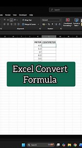 How to convert meter to centimetre in excel #Excel | computer tricknology
