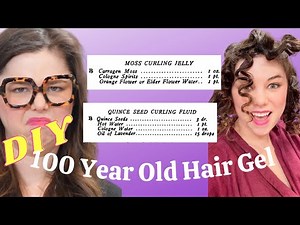 Trying out 110 year old hair gel recipes to achieve the Perfect Vintage Marcel Waves ✨