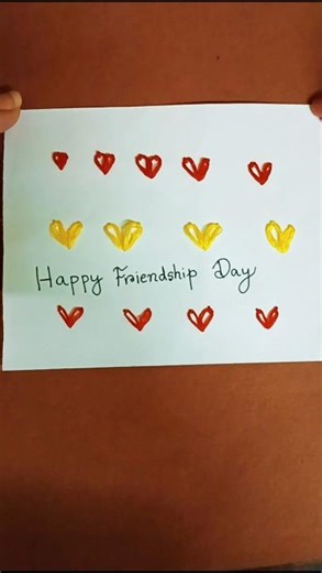 Happy Friendship day card/Friendship day card #shortsfeed