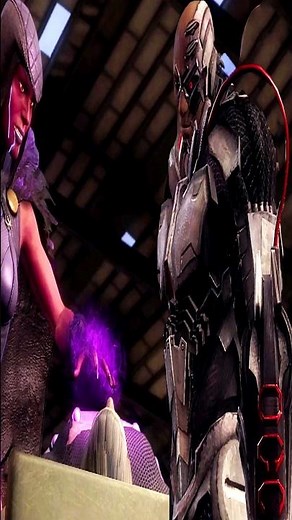 Justice League Green Lantern VS Raven & Cyborg Fight Scene - Injustice