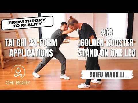 Tai Chi 24 Form Practical Applications #13: Golden Rooster Stand On One Leg