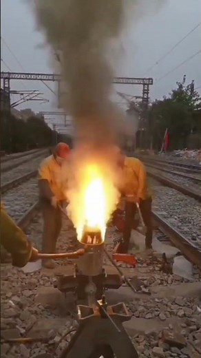 THERMIT WELDING IN CHINA RAIL TRACK ADVANCED WELDING PROCESS