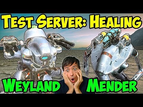 War Robots Test Server: New Mender & Weyland Healing Gameplay WR