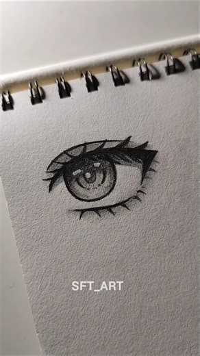 Drawing anime eyes ✨ #art #drawing #eyes #howtodraw #sketch #shorts