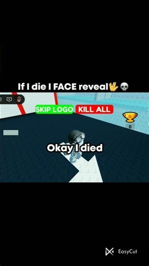 IF I DIE I FACE REVEAL ITS MY FACEE #roblox