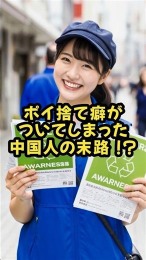 ポイ捨て癖がついてしまった中国人の末路！？ #ai #スカッと #ジョーク #おもしろ #エピソード