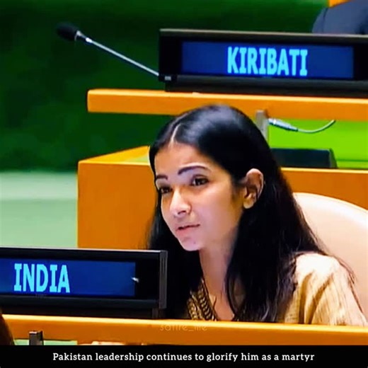 @satire_me on Instagram: "India desires normal relations with all its neighbours, including Pakistan. But peace cannot be built on denial and deception. The onus lies squarely on Pakistan to take credible, verifiable, and irreversible action to ensure that no territory under its control is used for cross-border terrorism against India in any manner, at any time. Dialogue is a choice. Terrorism is not diplomacy. — Sneha Dubey at the United Nations Follow 👉 @satire_me for facts over propaganda 🖤