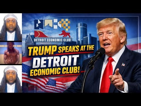 Trump Delivers Remarks to the Detroit Economic Club, ICE vs Minnesota Somalians LIVE News Podcast 📱