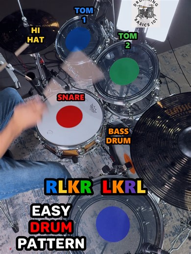 Essential Drum Pattern (Tom Groove) Essential drum pattern using the toms to create a powerful groove around the kit. Moving the groove from the hi hat to the toms opens up the sound and adds a different musical texture while still keeping solid time.Practice it slowly, keep the timing consistent, and focus on clean stick control as you move around the kit. #drums #drummer #drumming #drumlesson #drumpattern #tomgroove #drumgroove #learnDrums #drumpractice #drummersoftiktok