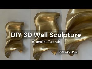 DIY 3D Wall Art Tutorial | DIY Plaster Wall Art Tutorial