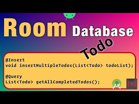 Room Database | Multi Insert, Find By Query | using Singleton Pattern