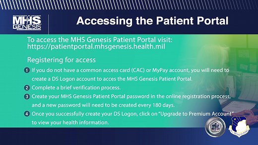 12 shares | Need a hand navigating the MHS GENESIS patient portal? The graphic provides detailed instructions to help you access the portal. | 59th Medical Wing | Facebook