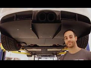 Porsche 981 GT4 Carbon Rear Diffuser Install