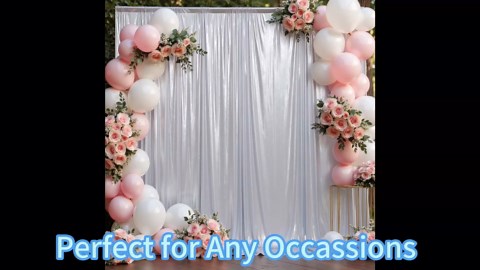 20x10 ft Wrinkle Free Black Sequin Backdrop Curtain for Parties,Thick Not Fall Glitter Wedding Drapes Backdrop,4 Panels 5x10ft Shimmer Photo Wall Back Drop Cloth for Birthday Photography Background
