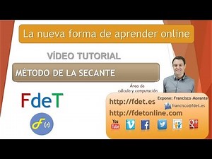 MÉTODO DE LA SECANTE, PROBLEMA 01