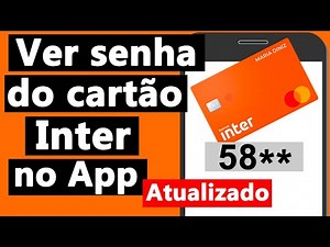 How to view your Banco Inter card PIN in the app (4 digits)
