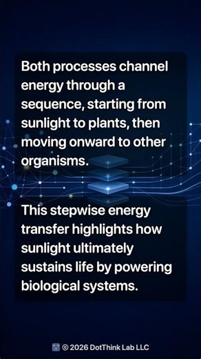 Ecosystem Food Chain and Energy Transfer in Photosynthesis