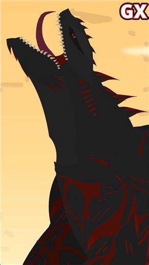 Godzilla CATACLYSMVERSE Test(stick nodes pro) #animation #godzilla #anime #edit #anime #monsterverse