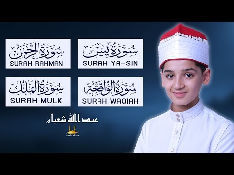 سورة يس - الرحمن - الواقعة - الملك - تلاوة قرآنية جميلة تلامس كل قلب - القارئ عبد الله شعبان