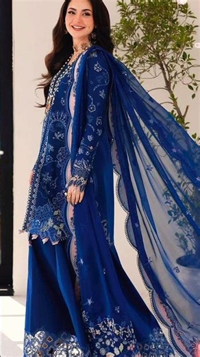 Designer Heavy Embroidery Stone Work Royal Pakistani Silk Suit With Plazo 😍👗#shorts #dress #trending